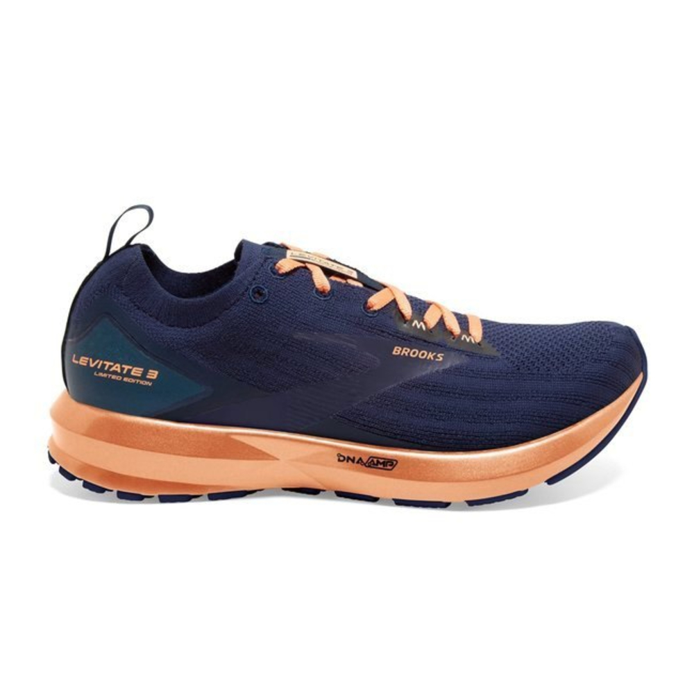 Women's Brooks Levitate 3 LE 427 Majolical/Cantaloupe Running Shoes Size 11.5